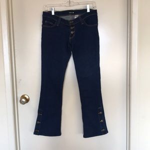 Franki B low-rise 3 button jeans